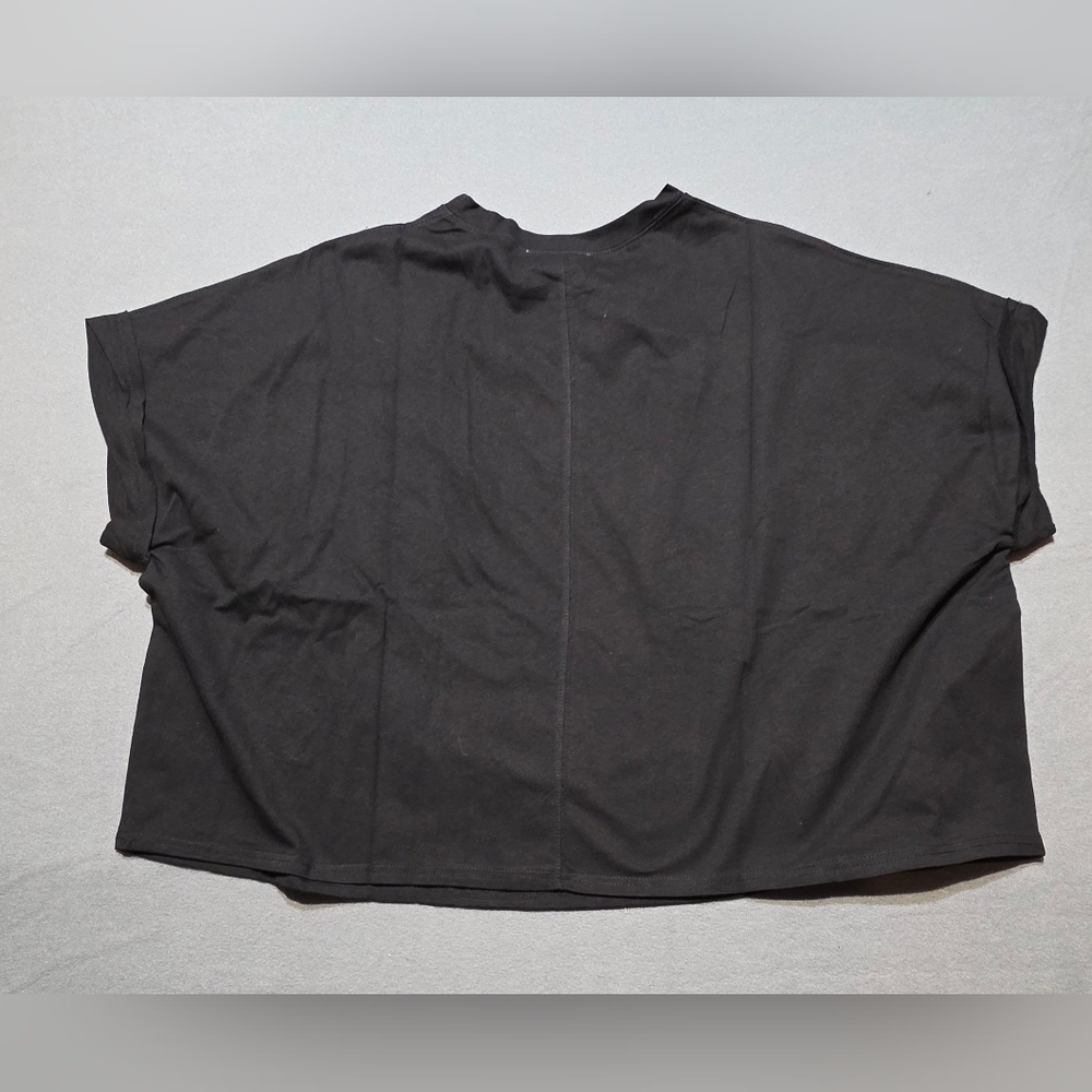 Peach Love Colorful Patch Football Oversized Women's Top New In Poly PTP 29 SM - Picture 3 of 7